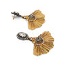Crystal and gold fan earrings by Vicki Sarge